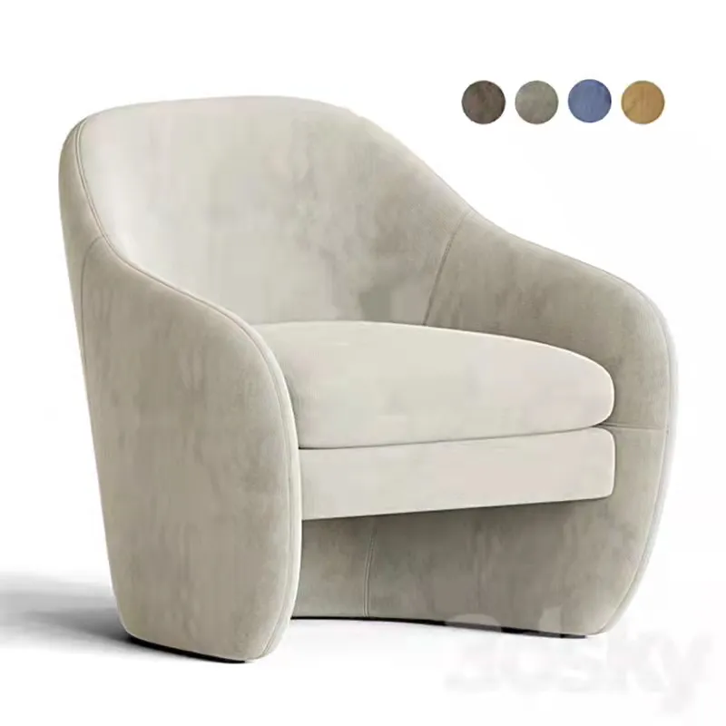 Стул для гостиной из ткани с одним ворсом, дизайнерское креативное удобное кресло особой формы с диваном для клуба, для переговоров, стул для Ресепшн