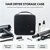 Sacs de transport pour coiffeurs en EVA, étui de rangement portable pour sèche-cheveux avec plateau intérieur personnalisé