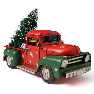 Vente en gros camion de Noël en métal pour des designs festifs abordables