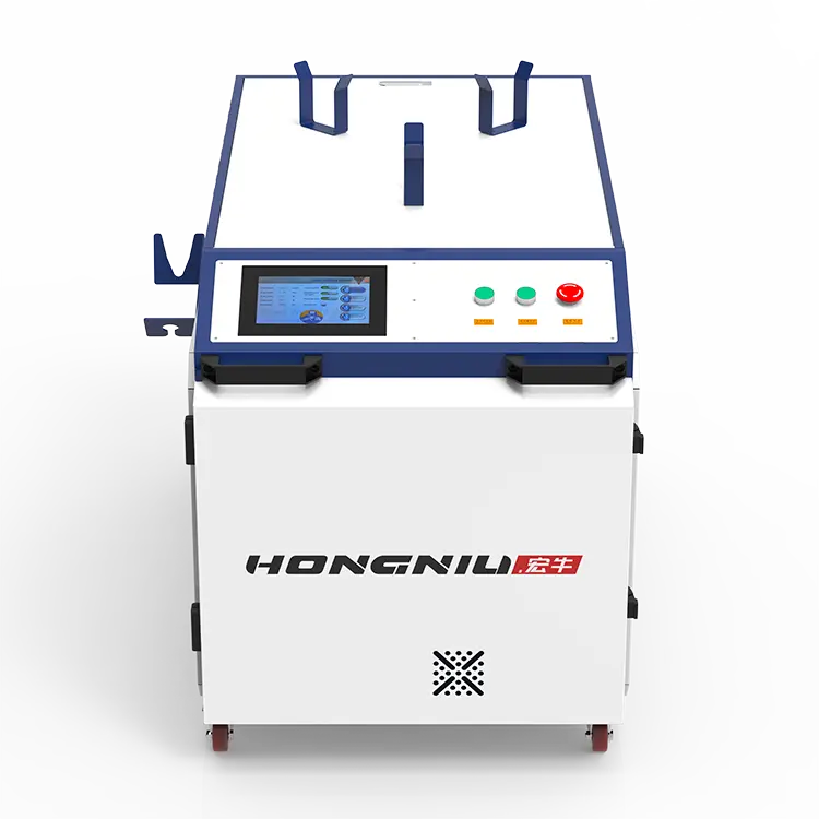 Hongniuハンドヘルド金属CNC炭素鋼繊維1000wレーザー洗浄機