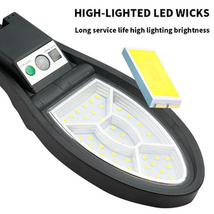 New năng lượng mặt trời Vườn ánh sáng cảm biến chuyển động ánh sáng cho Road & COURTYARD tích hợp không thấm nước COB năng lượng mặt trời ngoài trời ánh sáng đường phố - Product Image 2