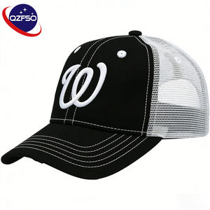 Casquette de baseball camouflage à 6 panneaux QZFSO, personnalisée, de haute qualité, avec logo imprimé, broderie, maille, style hip-hop, pour hommes - Product Image 1