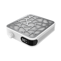 Ventilateur turbo sans fil portable pour bureau, mini aspirateur à poussière pour ongles, extracteur de poussière pour salon à domicile, équipement de manucure