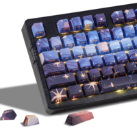 Clavier mécanique ZORNHER ZH980 Starry Sky avec rétroéclairage RVB programmable, sans fil, tri-mode, interrupteurs Gateron, pour jeux et bureau
