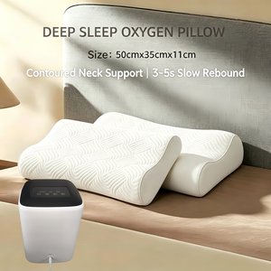 Oreiller Ergonomique pour un Sommeil Profond et Confortable, Soutien Cervical, Couche d'Air en Silicone de Qualité Alimentaire, Tencel - Product Image 1