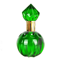 Décoration d'intérieur arabe, flacon de parfum en verre vide, flacon de parfum en cristal multicolore avec bouchon, cadeau décoratif de luxe