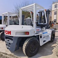 Chariot élévateur industriel TCM 8 tonnes d'occasion, très demandé en Amérique du Sud, pour centres de distribution et acheteurs exportateurs