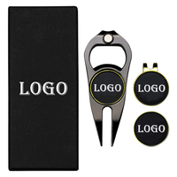 Nouveaux accessoires de golf, produits cadeaux, outil de réparation de divots de golf en métal en alliage de zinc vierge, personnalisable avec logo, en gros et à prix abordable
