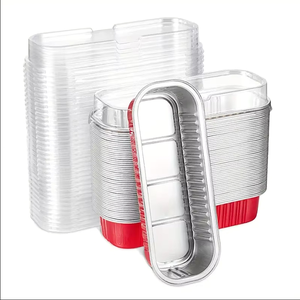 Khuôn nướng bánh mì nhỏ dùng một lần bằng nhôm, khay nướng bánh bằng nhôm, cốc bánh bằng nhôm có nắp vòm - Product Image 3