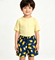 Short de bain unisexe pour tout-petits, séchage rapide, extensible dans quatre directions, imperméable, respirant, anti-transpiration, imprimé, en polyester, pour la plage