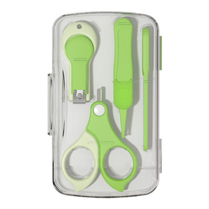 Ensemble de coupe-ongles pour bébé avec ciseaux et lime à ongles pour nourrissons et tout-petits de 0 à 6 mois et de 1 à 3 ans, utilisation domestique portable, matériau ABS sûr - Product Image 3