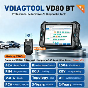 VDIAGTOOL VD80BT Scanner automobile AI, appareil de diagnostic automobile, machine de codage automatique ECU, outil de programmation de clés, similaire à XTOOL D8W - Product Image 2