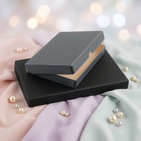 Boîte à bijoux en papier avec logo personnalisé, emballage pour bagues et boucles d'oreilles, boîte coulissante pour cadeau