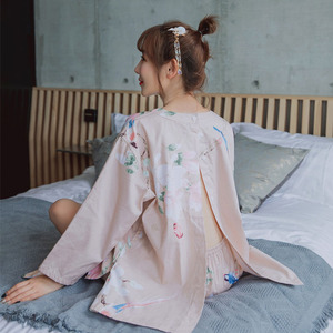 Moxibustion Garment Pure Cotton Long Style Front And <b>Back</b> Open For Acupuncture Beauty Salon Massage Therapy - Product Image 2
