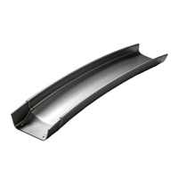 Support de fixation en tôle courbée soudée OEM, profilé en acier découpé au laser et plié, pièces de gouttière métallique fabriquées sur mesure