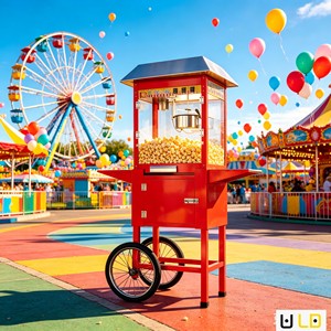 Machine à Popcorn Commerciale Sphérique Automatique avec Moteur Électrique et Capacité de Production de Popcorn - Product Image 5