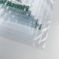 Sac refermable avec logo imprimé personnalisé, sac transparent en PE refermable, résistant à l'humidité pour l'emballage de vêtements et de bijoux, vente en gros OEM