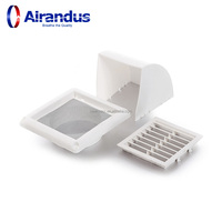 NOUVEAU Diffuseur carré en plastique de haute qualité HVACR SMS-PW pour ventilation industrielle, grille d'aération avec surface brossée