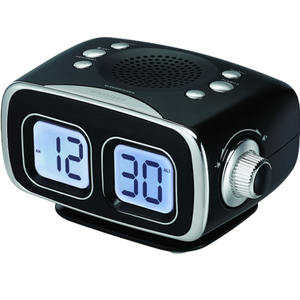 Radio Reloj Despertador Digital Retro con Altavoz Bluetooth, Pantalla LED Dual Multicolor, Diseño Portátil para Dormitorio y Oficina - Product Image 2