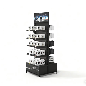 Support d'affichage en acier personnalisable avec support au sol, autoportant et à faire soi-même pour <span class=keywords><strong>les</strong></span> supermarchés - Product Image 1