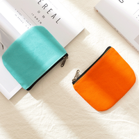 Grosir casing dompet koin perubahan saku Mini lucu uniseks katun kanvas Cina dengan ritsleting untuk anak-anak dan wanita