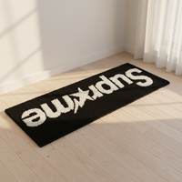 Tapis de bain en microfibre absorbante, antidérapant, moelleux et doux