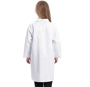 Bata de laboratorio para niña Blanco Unisex Niños Bata de médico Niños Doctor Blanco Unisex Bata de laboratorio Niños - Product Image 4