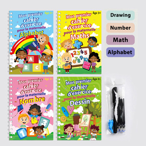 4 pièces/ensemble cahier de pratique magique avec impression en langue française, livre de mots de calligraphie <span class=keywords><strong>meilleur</strong></span> cadeau pour enfant - Product Image 6