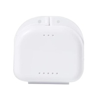 Boîte à prothèses dentaires, boîte à gouttières dentaires, étui pour appareils orthodontiques, étui de protection avec trous d'aération, pour fausses dents