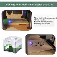 WAINLUX F1 Mesin Pengukir Laser Mini Portabel Koneksi BT untuk Kayu Kulit Kaca Seni DIY Logo & Kertas Mendukung-DST DXF PLT