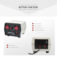 Micromoteur dentaire portable coréen pour gravure et polissage de bijoux, 35000 tr/min, puissant, modèle 204, pour manucure en salon