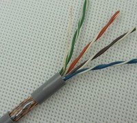 Cables UTP de red a prueba de agua de cobre sólido trenzado CAT5e
