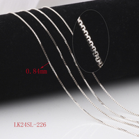 Chaînes de boîte uniques S925 Sterling Silver Thick Wire C Link Chains pour DIY Handmade Permanent Necklace Bracelet Jewelry Making