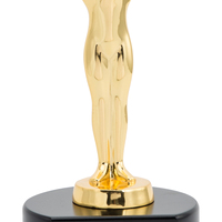 Design de mode Nouveau trophée en métal en forme de terre avec base en bois pour la cérémonie ou les événements sur le thème de la paix JM24