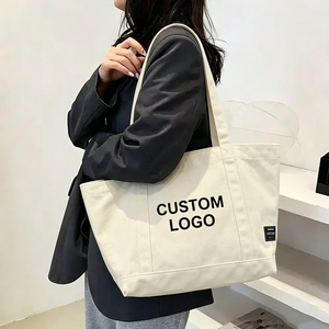 Mass Order Reusable Recycled Cotton Tote <b>Bag</b> <b>Large</b> Size Plain <b>Canvas</b> <b>Bag</b> Custom Design Beach Travel Shopping <b>Bag</b> - Product Image 1