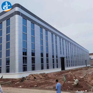 Struttura in acciaio capannone & prefabbricato edificio per azienda agricola/uso commerciale-pollo/capra/alloggiamento del bestiame, supermercato, <span class=keywords><strong>officina</strong></span> - Product Image 2