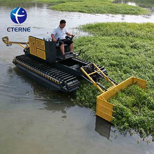 Bateau <span class=keywords><strong>coupe</strong></span>-herbes aquatique amphibie industriel à moteur diesel pour le nettoyage de la végétation des rivières, des lacs et des réservoirs - Product Image 6