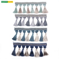 Rideaux en macramé fabriqués en Chine, largeur 10 cm, franges à pompons en cordon de macramé