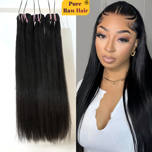 Precio de fábrica XBL 10-30 "Extensiones de cabello humano crudo recto Raw-Cambodian-Extensiones de cabello Extensiones de paquetes indios para novia - Product Image 1