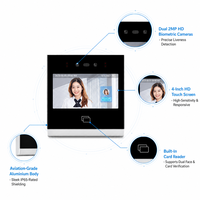 Système de suivi du temps de travail des employés Easco 4 pouces 1G+8G, machine de pointage biométrique Android avec reconnaissance faciale, plateforme cloud gratuite, Wi-Fi
