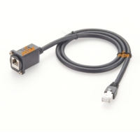 Ethernet GigE RJ45 Cat6A EtherCON Modulaire XLR Type Connecteur à montage sur panneau Câble d'extension Switchcraft Série EH Neutrik NE8FDX-P6