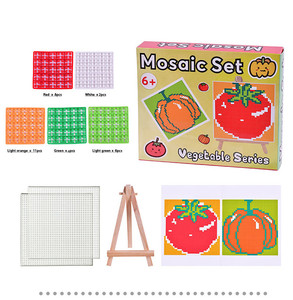 Factory Manufacture Pixel Mosaic Medallion Theme Box Cute Keyring for Children to Design <strong>Yourself</strong> - Product Image 1