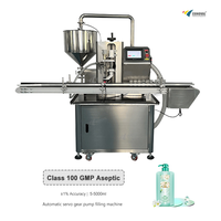 Machine de remplissage automatique à une buse pour crème cosmétique visage 20-500 ml avec pompe à engrenages servo pour pâtes