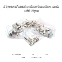Oscillateur à cristal de quartz AI-KSEN avec insertion directe de cristal passif HC-49S à 2 broches 12MHZ 11.0592M 4M8M10M16M24M25M