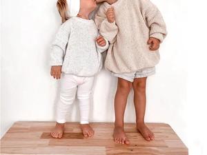 Enfants en tricot personnalisé grande taille hiver filles garçons pull-over en coton surdimensionné enfants bébé chandails - Product Image 5