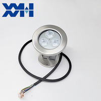 Projecteur LED Submersible IP68 DMX512 RGBW 12V/24V 3W/6W/9W pour Fontaines et Éclairage Compatible avec Pompes Submersibles pour Éléments Aquatiques