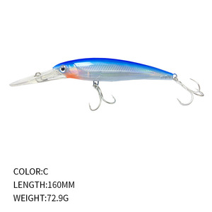 طعوم صيد سمك السمينة غرق بطيء لعبة صيد كبيرة 35 جرام 49 جرام 75 جرام 93 جرام - Product Image 5