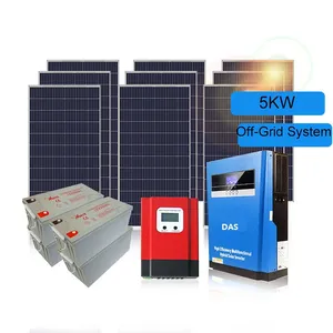 清洁可持续能源5KW高效光伏系统采矿机离网太阳能发电系统5Kw
