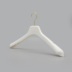 Cintre multifonctionnel en plastique blanc antidérapant avec logo personnalisé, <span class=keywords><strong>crochet</strong></span> métallique pour jupes et vestes pour femmes, vente en gros - Product Image 2