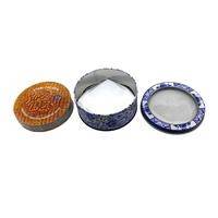 Boîtes en métal rondes irrégulières pour bougies de grande taille avec impression personnalisée, emballage en métal pour bougies rondes